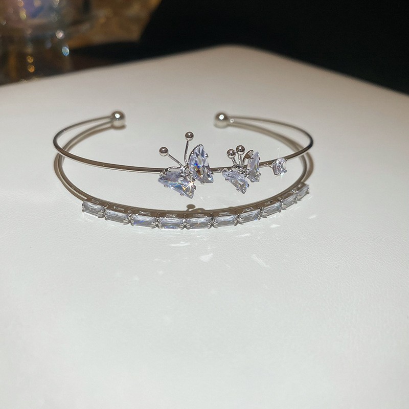 Pulsera elástica de diamantes de múltiples capas con perla artificial ins pulsera de moda exquisita pulsera de alta gama hermosa transfronteriza