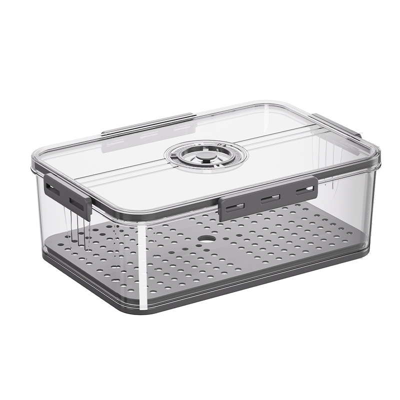 Refrigerador caja de almacenamiento plástico cocina organizador sincronización congelado PET sellado blanco transparente verduras y frutas