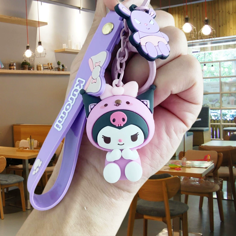 Купить-брелок (Sanrio) милый мультяшный подвеска, силиконовая шпилька для ключей и рюкзаков, мультиизначный персонаж
