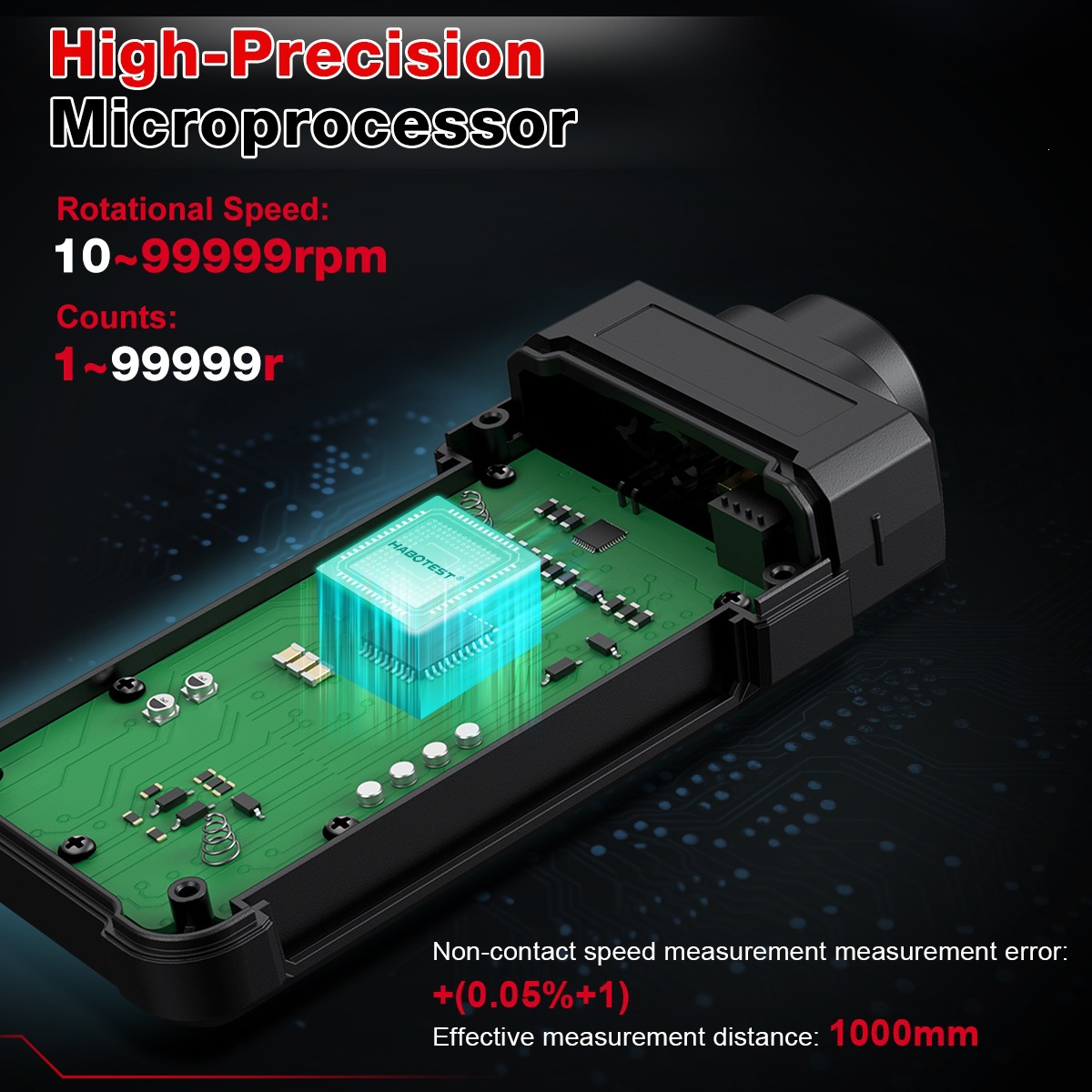 HABOTEST/Huabo HT673/HT670/HT671 Non-Contact Dual-Purpose Tachometer