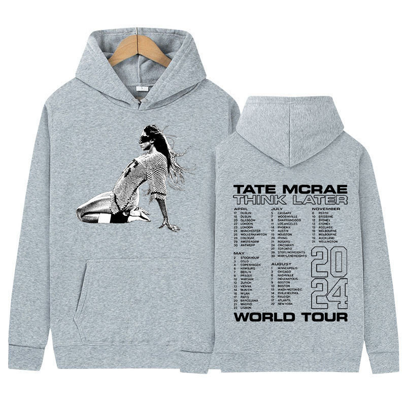 90s Vintage Tate McRae Tour 2024 New Hoodie Men Women's Caso