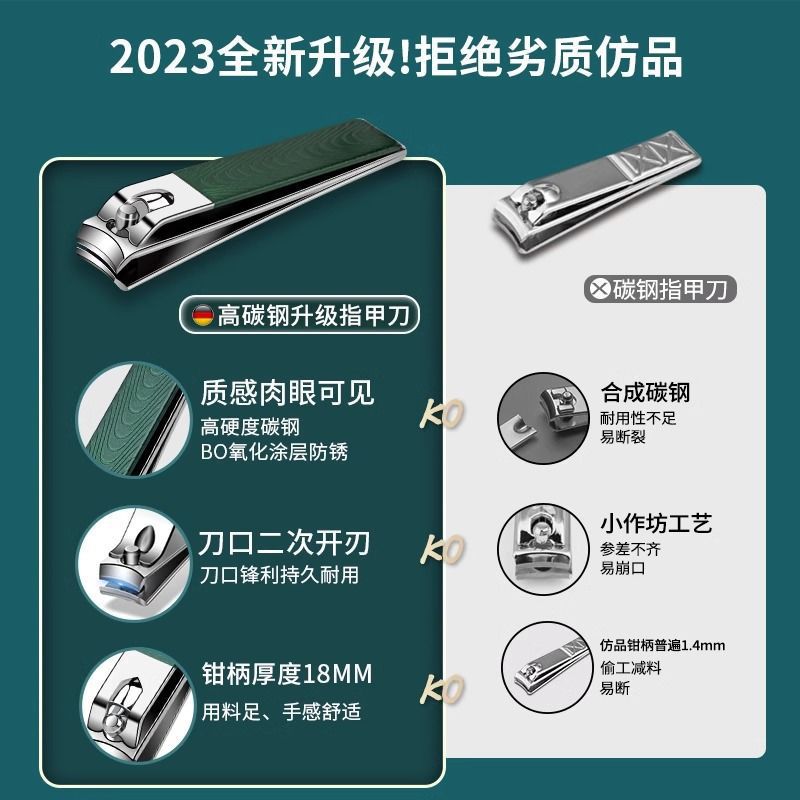 2025 herramientas de cortador de uñas para hombres nuevo conjunto de pinzas de uñas de cinco piezas de manicura portátil biselado image 4
