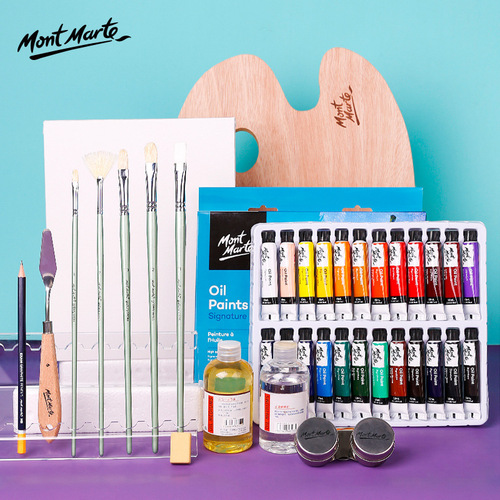 Montmartre oil paint set manufacturer wholesale 12ml student oil painting material pack 12 colors oil paint