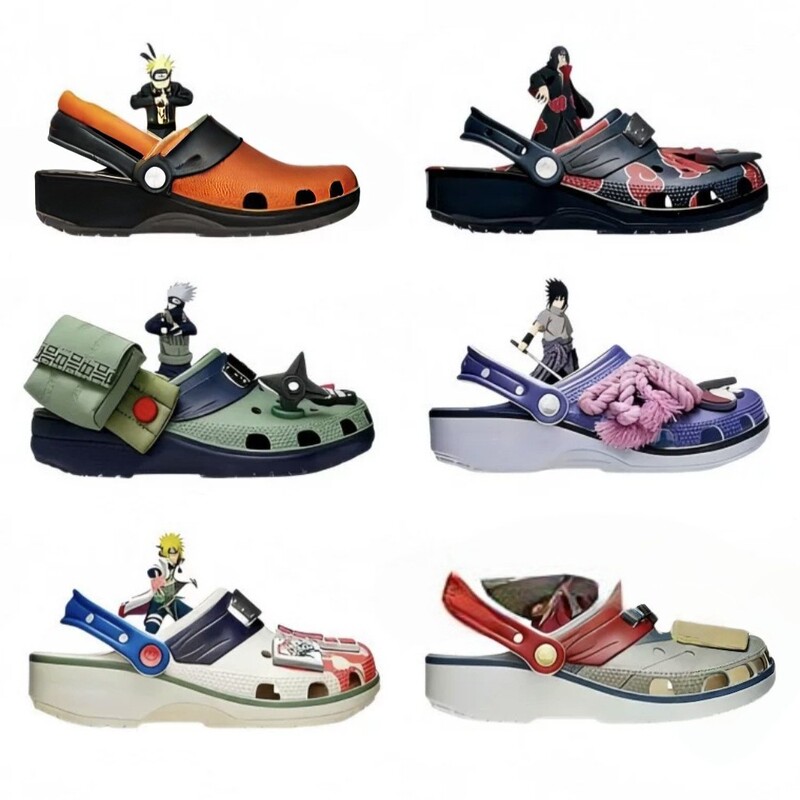 New Classic Naruto Clogs, Adult Beach Shoes, Outdoor Non-Slip Shoes, Wholesale and Dropshipping