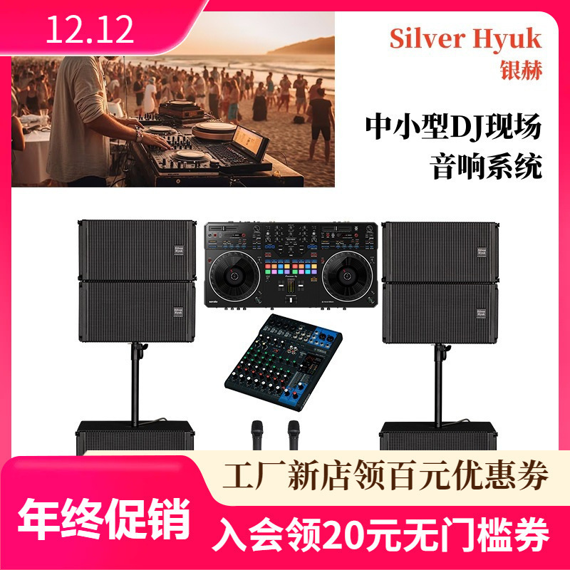 Portable stage sound line array active sound system small and medium DJ live sound reinforcement equipment complete set