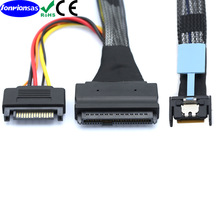 Gen5 MCIO Slimline SFF-8654 4IDSAS 8639 U.215P SATAԴ