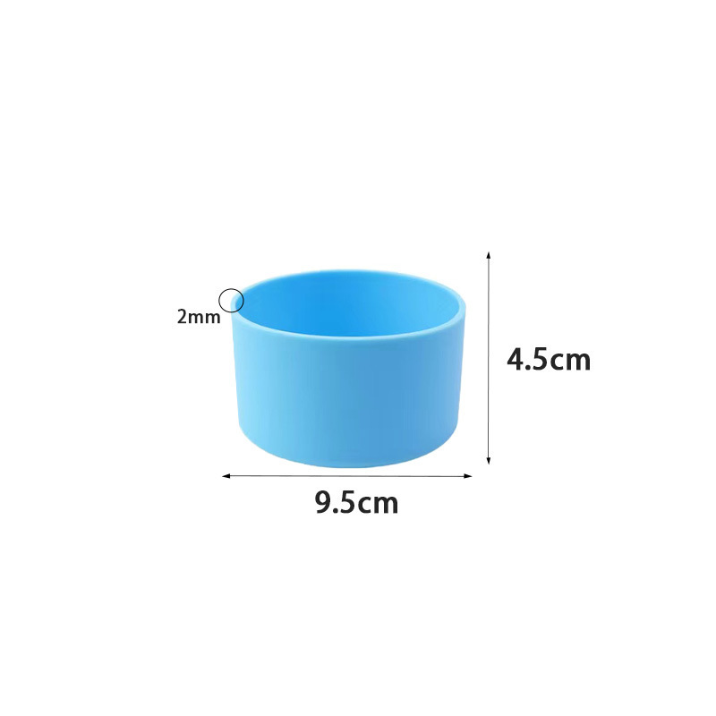 실리콘 컵 슬리브*라운드*9.5*4.5cm*하늘색