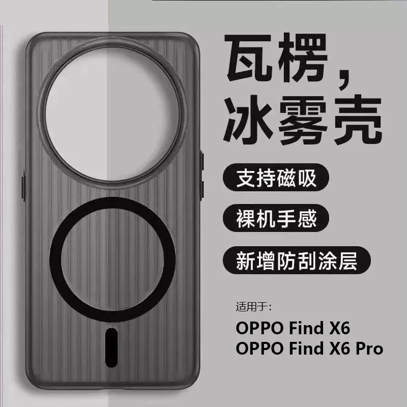 Ice Mist Corrugated Light Shed Suitable for Oppofindx8Ultra Mobile Phone Case Frosted Magnetic Reno13 Protective Cover
