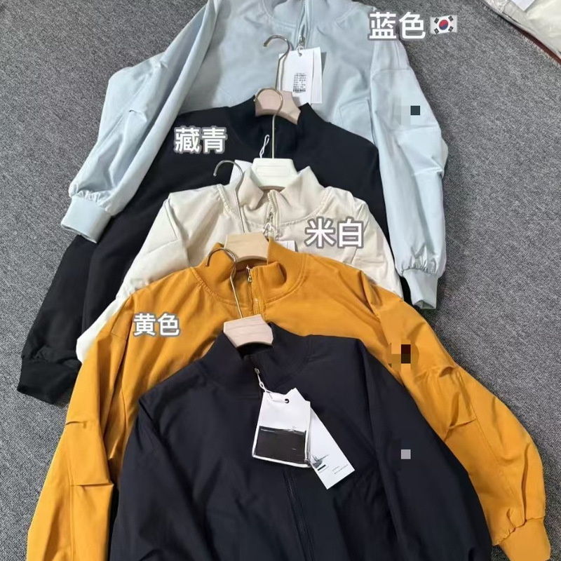 American-Style High Street Simple Baseball Jacket for Women, New Autumn and Winter Model, Stand Collar, Loose Fit, Casual Versatile Short Jacket American-Style High Street Simple Baseball Jacket for Women, New Autumn and Winter Model, Stand Collar, Loose Fit, Casual Versatile Short Jacket