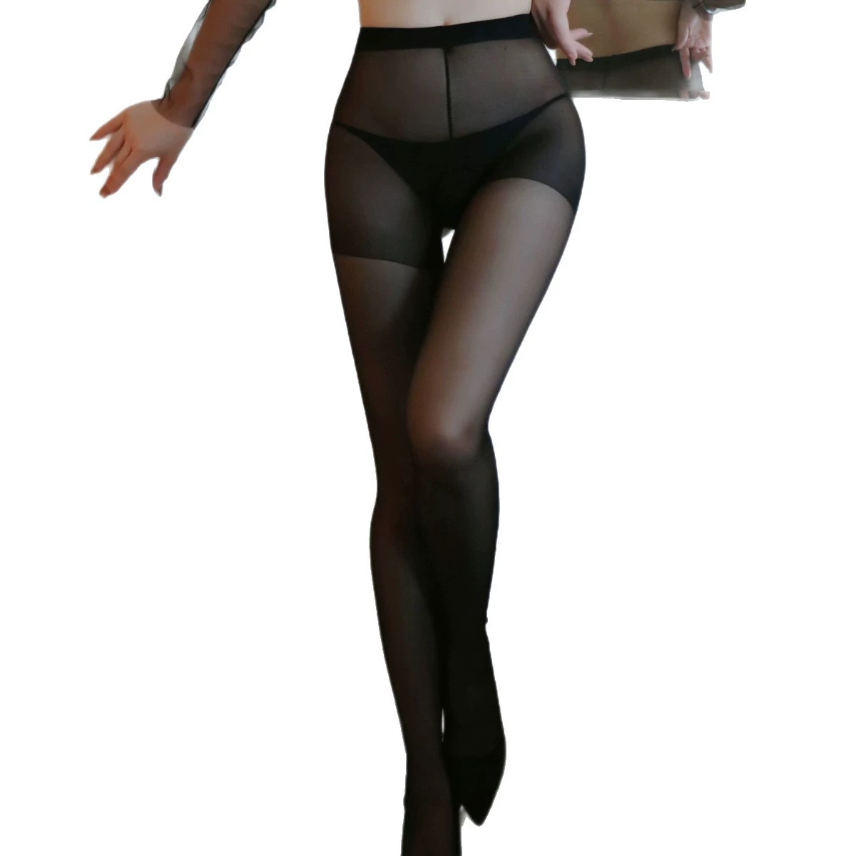 Стринг-п pantyhose без трусиков, женские колготки с открытой промежностью, один размер (80–125 кг)