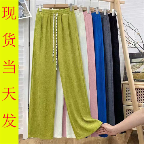 Southeast Asia Best-Selling Crepe Pouch Embroidery Set Women's Summer Pants Two-Piece Home Leisure Fashion Set