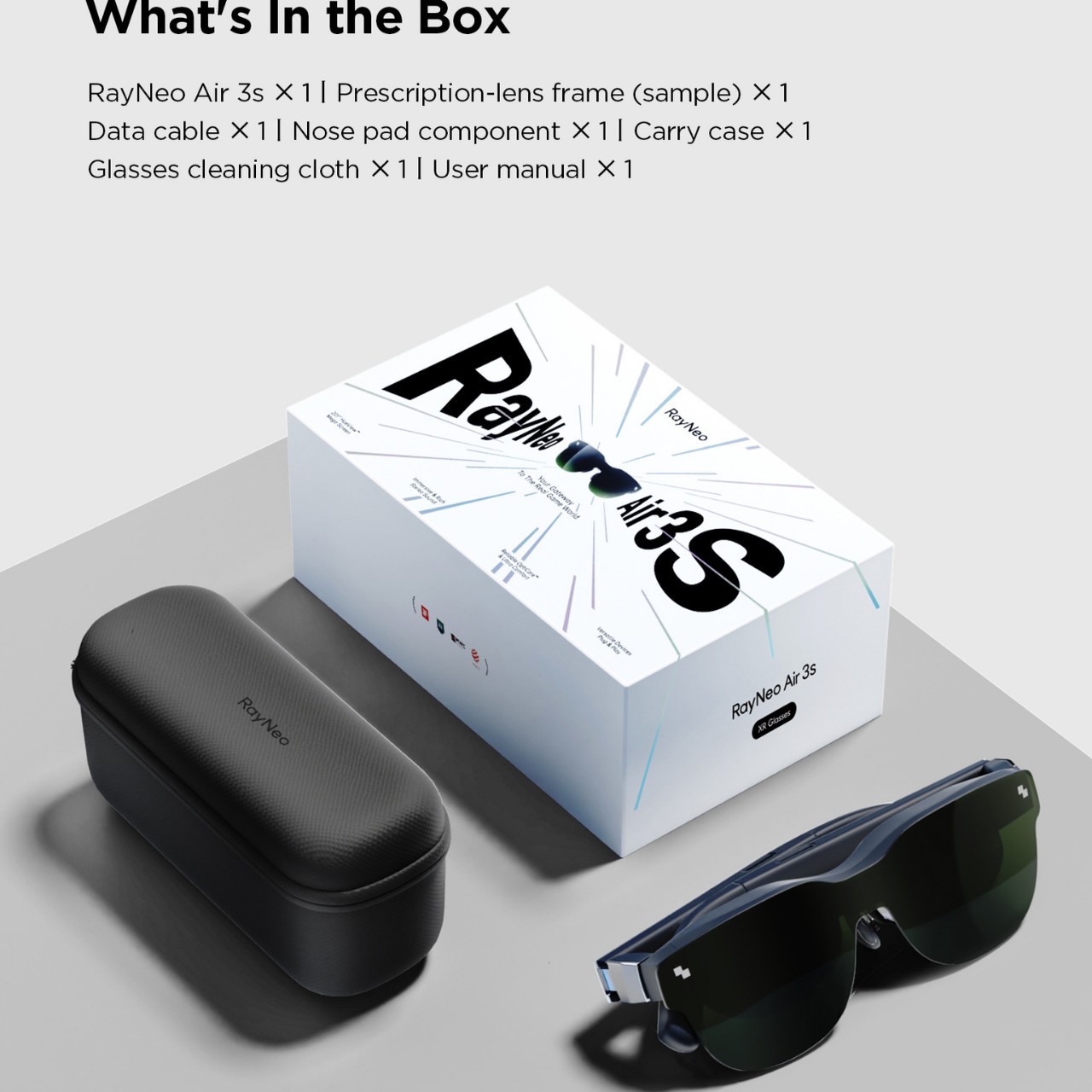 Thunderbird RayNeo Air 3S Third Generation Pocket TV Smart AR Glasses HD Viewing Visio