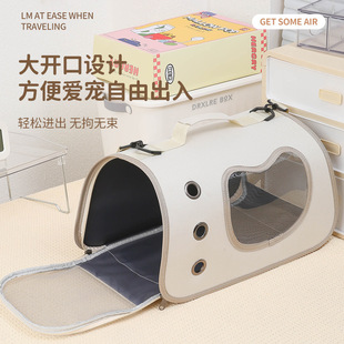 Multifunctional Shoulder Bag Pet Folding Portable Bag Cat Breathable Space Capsule Shoulder Portable Dog Backpack Portable