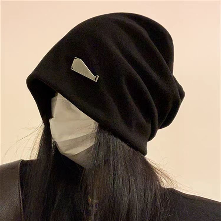 慵懒风堆堆帽子女大头围显脸小套头帽洋气包头帽冷帽氛围感堆堆帽|undefined