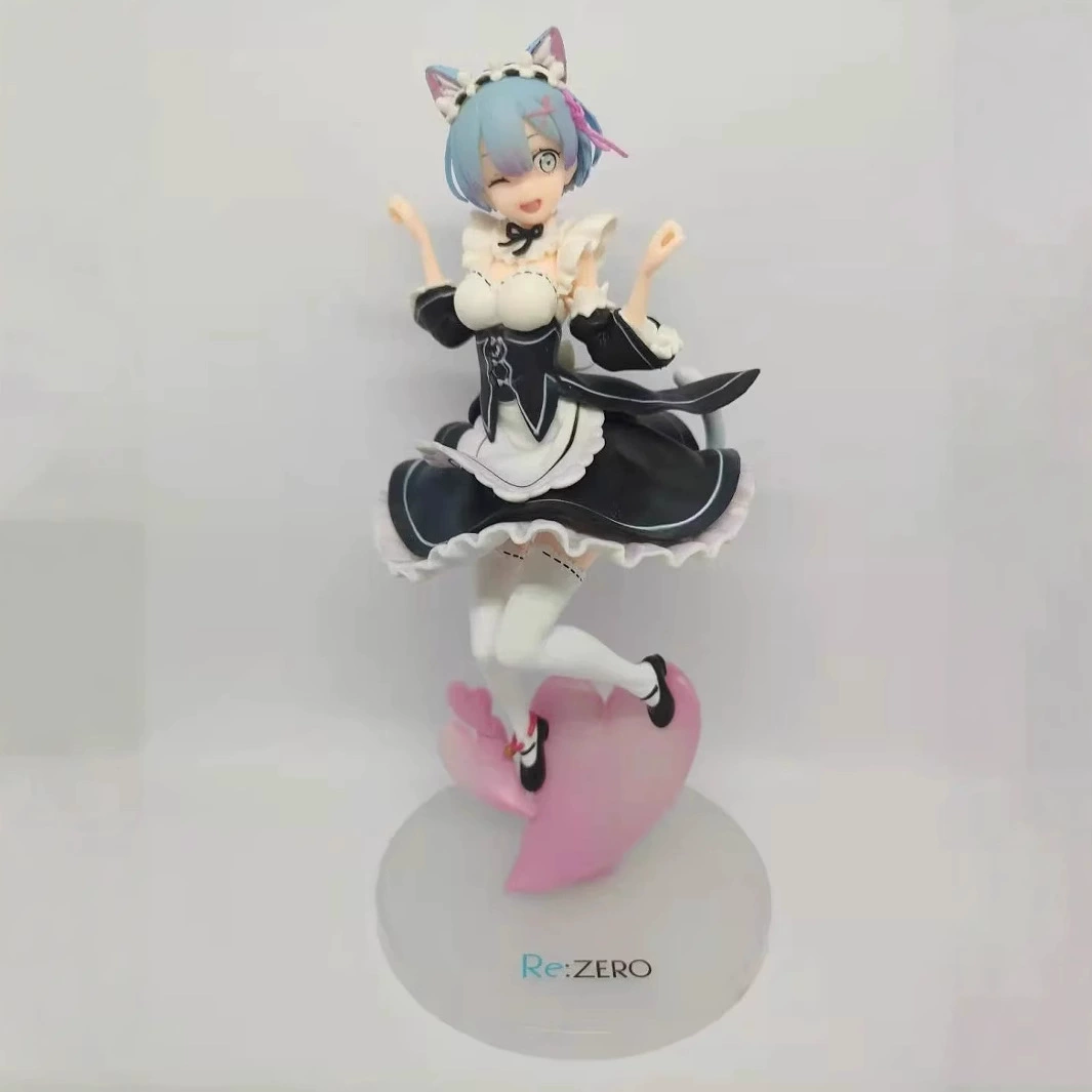 Re:Zero Starting Life in Another World Котики уши Rem статуя модель кукла украшение коробочная фигура
