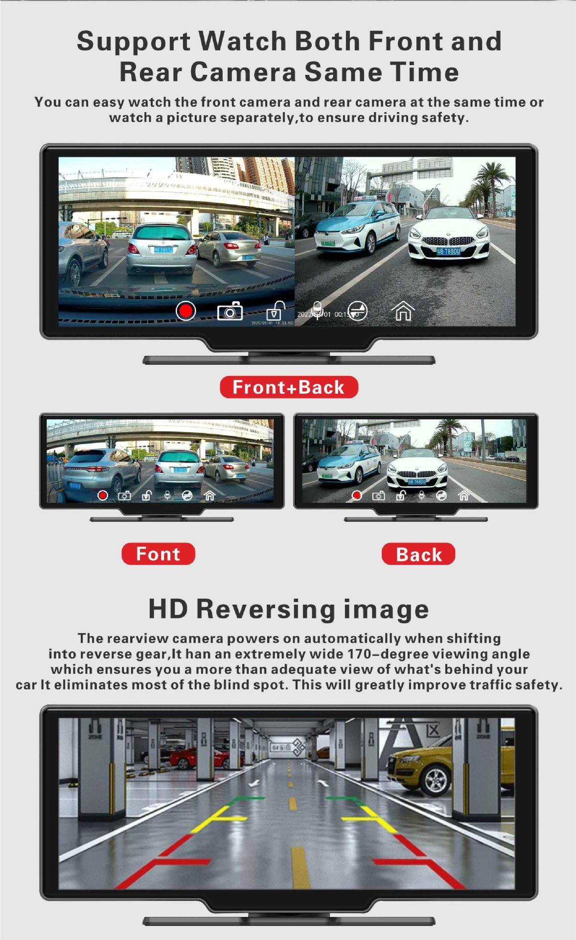 Cross-Border 10.26 Wireless Carplay H805D Light-Sensing Car Wifi Navigation Gps Car Ads Driving Record