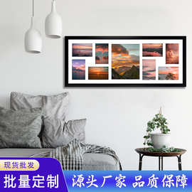 现代简约油画装裱相框挂墙A4书法字画框手工实木相框源头厂家批发