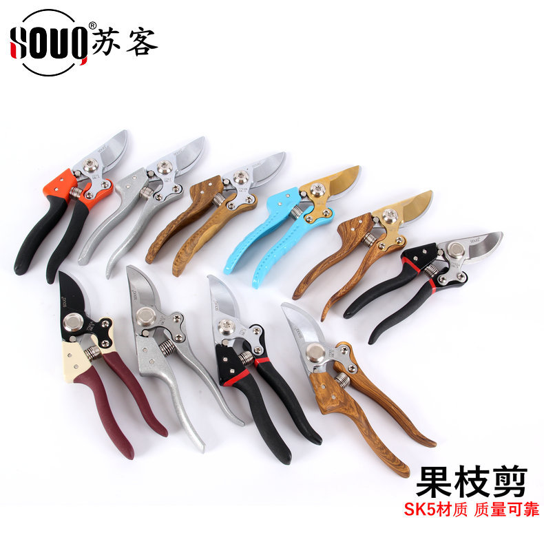 园林修枝剪刀SK5钢果枝修枝剪省力园林园艺剪 树枝修枝果枝高枝剪