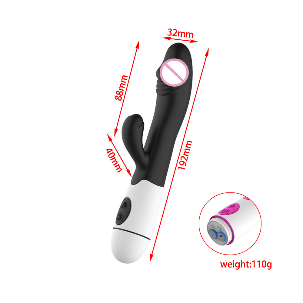 30-Frequency Silicone G-Spot Dual-Stimulation Vibrator with Body-Control Settings — detail image 11