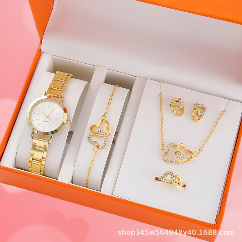 Cross-Border Popular Kumo Luxury Diamond Bracelet Watch Women's Quartz Watch Five-Piece Set Fashion Steel Band Watch Wholesale Cross-Border Popular Kumo Luxury Diamond Bracelet Watch Women's Quartz Watch Five-Piece Set Fashion Steel Band Watch Wholesale