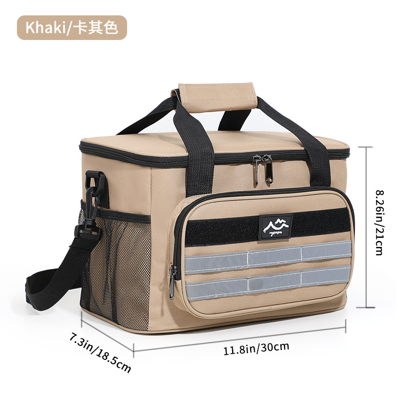 Bolso de hielo grande de picnic transfronterizo, caja de almuerzo de gran capacidad para mantener la frescura y el hielo al aire libre, incubadora de mensajero portátil, bolsa de comida de comercio exterior