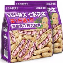2025新货云南七彩花生特产带壳花生熟晒咸干炒货休闲零食过年货