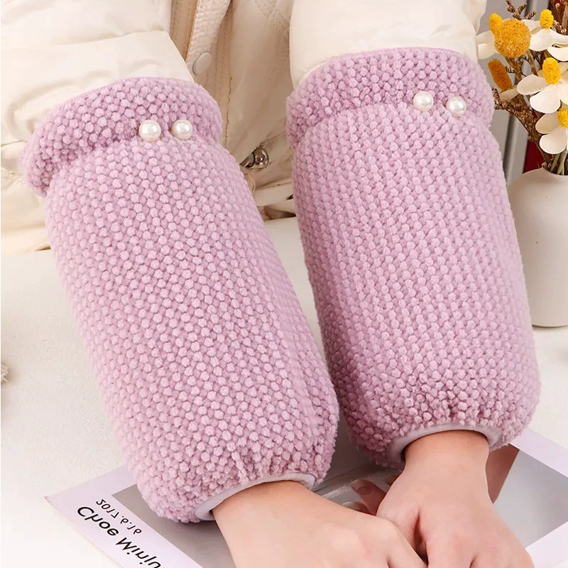 Студенческие рукава короткая золотая фасоль кашемир рукава теплые жемчужные осенние и зимние детские пуховики рукава анти-загрязнение