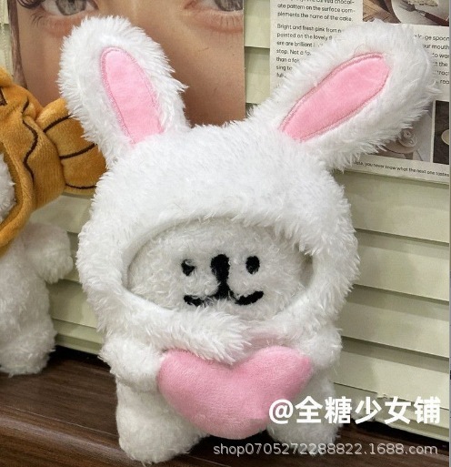 线条小狗挂件可爱小狗头套钥匙扣玩偶背包挂饰送情侣生日礼物毛绒|undefined