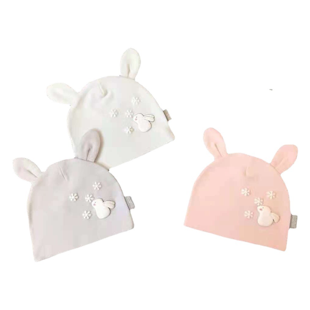 Sombrero de bebé recién nacido de primavera y otoño verano algodón de una sola capa tapa de neumáticos 0-1 años de edad masculina y femenina de bebé Jersey gorra gasa transpirable