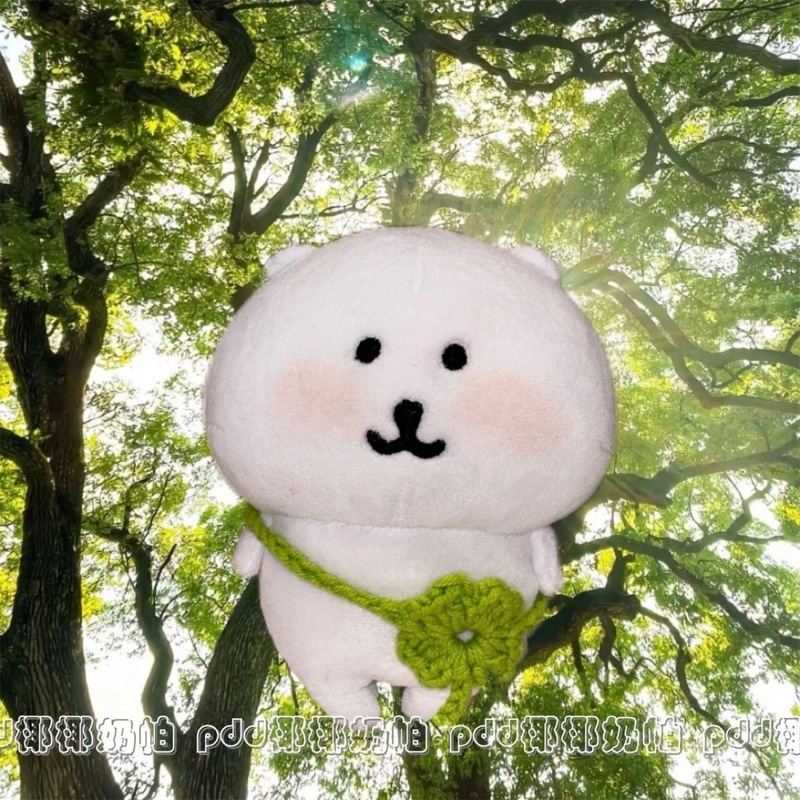 自虐的なクマの春のお出かけ2点セット、かわいくて見栄えの良い春帽子、四つ葉のショルダーバッグ、ベビー服、クマの組み合わせバッグ|undefined