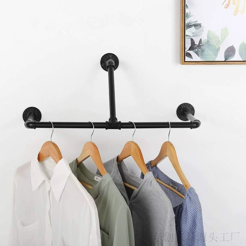 Американский промышленный ретро loft водопровод кованая одежда витрина настенная вешалка для одежды магазин одежды витрина