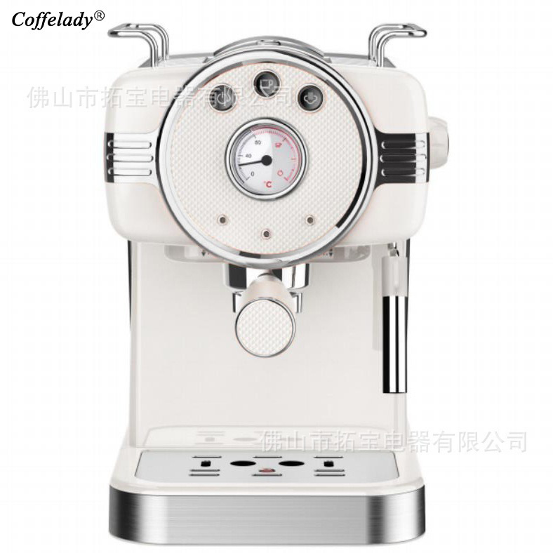 Coffelady Espresso Machine Button Operation Pump Coffee Machine with Thermometer