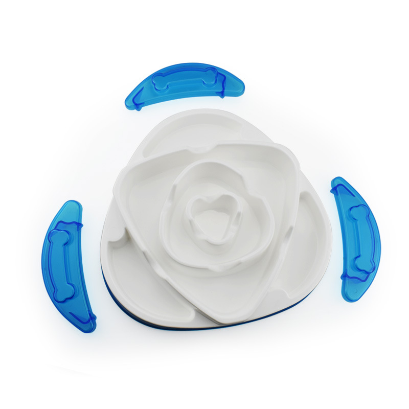 Dog food maze slow food device dog food bowl dog bowl dog bowl anti-swallowing anti-choke healthy eating intelligence toy dog bowl