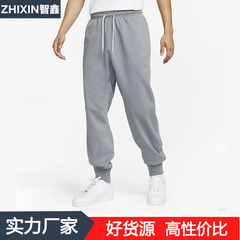 籃球訓練跑步健身速干運動褲男休閒灰色寬鬆束腳運動長褲