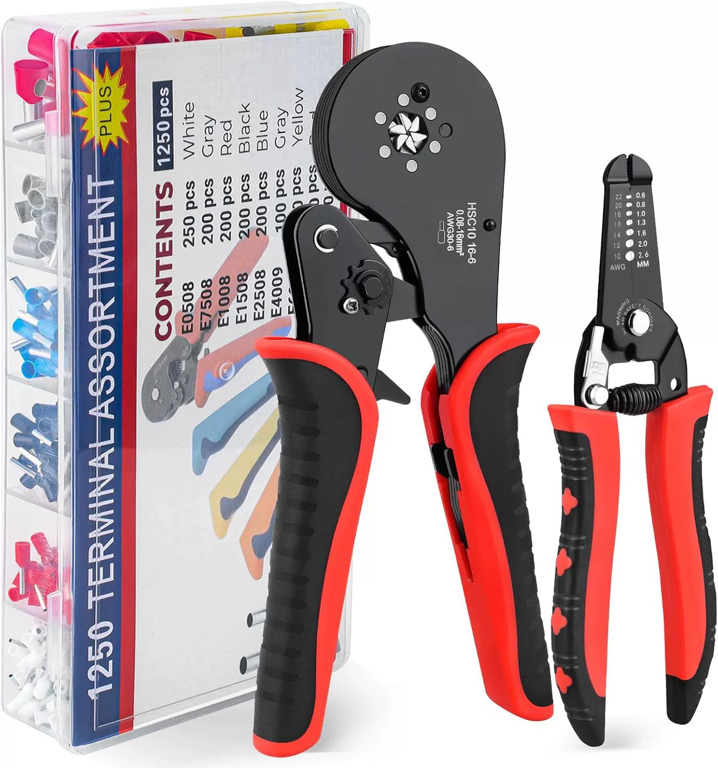 Набор SOLLON Crimpzange 0,08-16 мм², Zange Sechskant Presszang