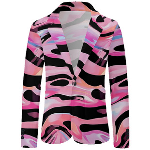 European and American Autumn and Winter Suits, Trendyy Multi-Pattern Elements, Colorfulful Formal Wear, 3D Printing, Casual Shopping Wear, Cardigans, Export