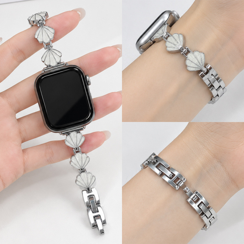 Suitable for Apple Watch Ultra 4, iWatch S12, Xiaomi Mi Band 11/10, and metal watch straps