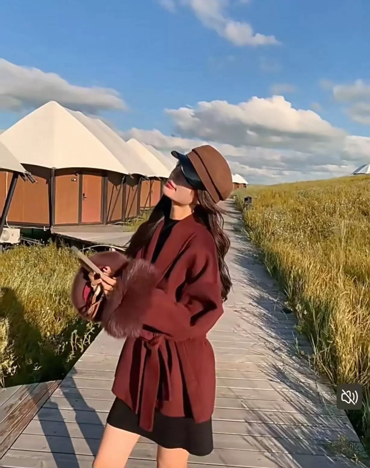 Двустороннее цветное шерстяное пальто на demi-сезон, съёмный пояс короткий, стиль высокого качества