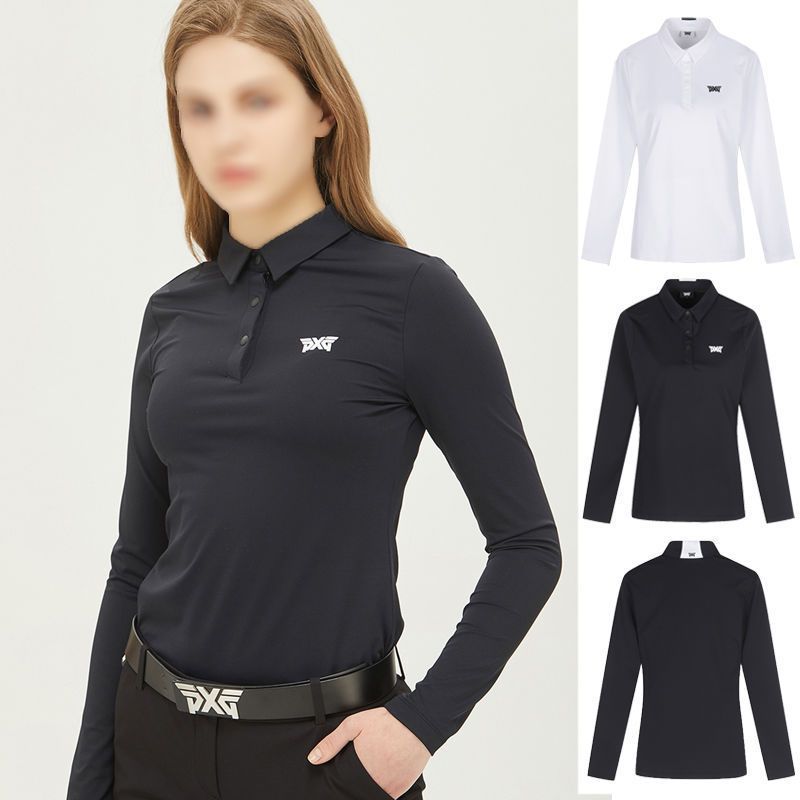Summer Golf Long-Sleeved Sun Protection Women's Thin New Polo Shirt Jersey Quick-Drying Material Golf Casual T-Shirt Breathable
