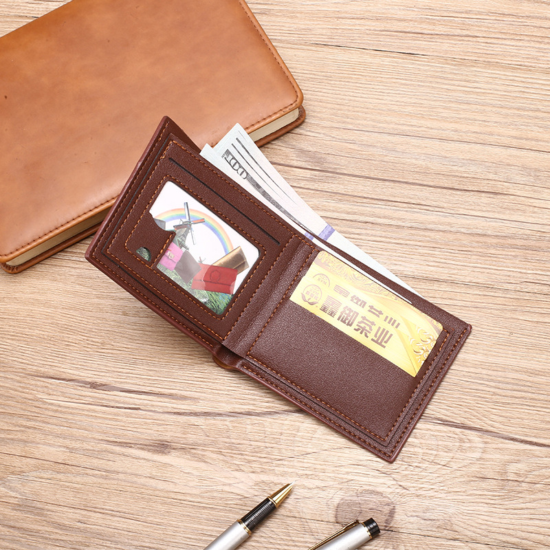 Cartera de hombre 2024 nueva delgada corta licencia de conducir una bolsa de tarjetas de moda estudiantes multifuncional cartera de hombre