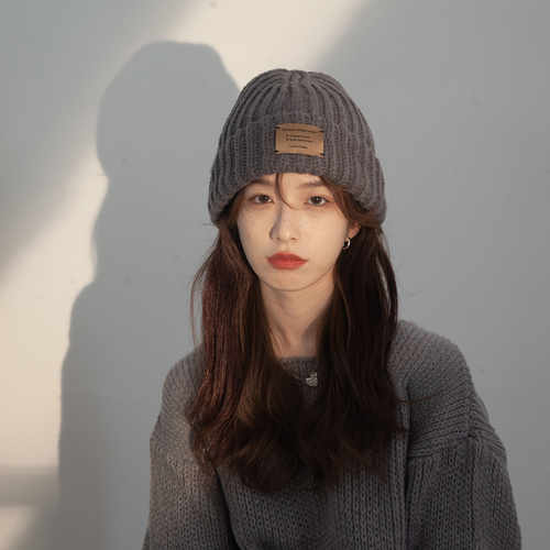 Child's Autumn/Winter Fleece Ear Warm Hat, Versatile, Face-Smoothing, Warm Knitted Hat, Large Circumference Casual Cold Hat