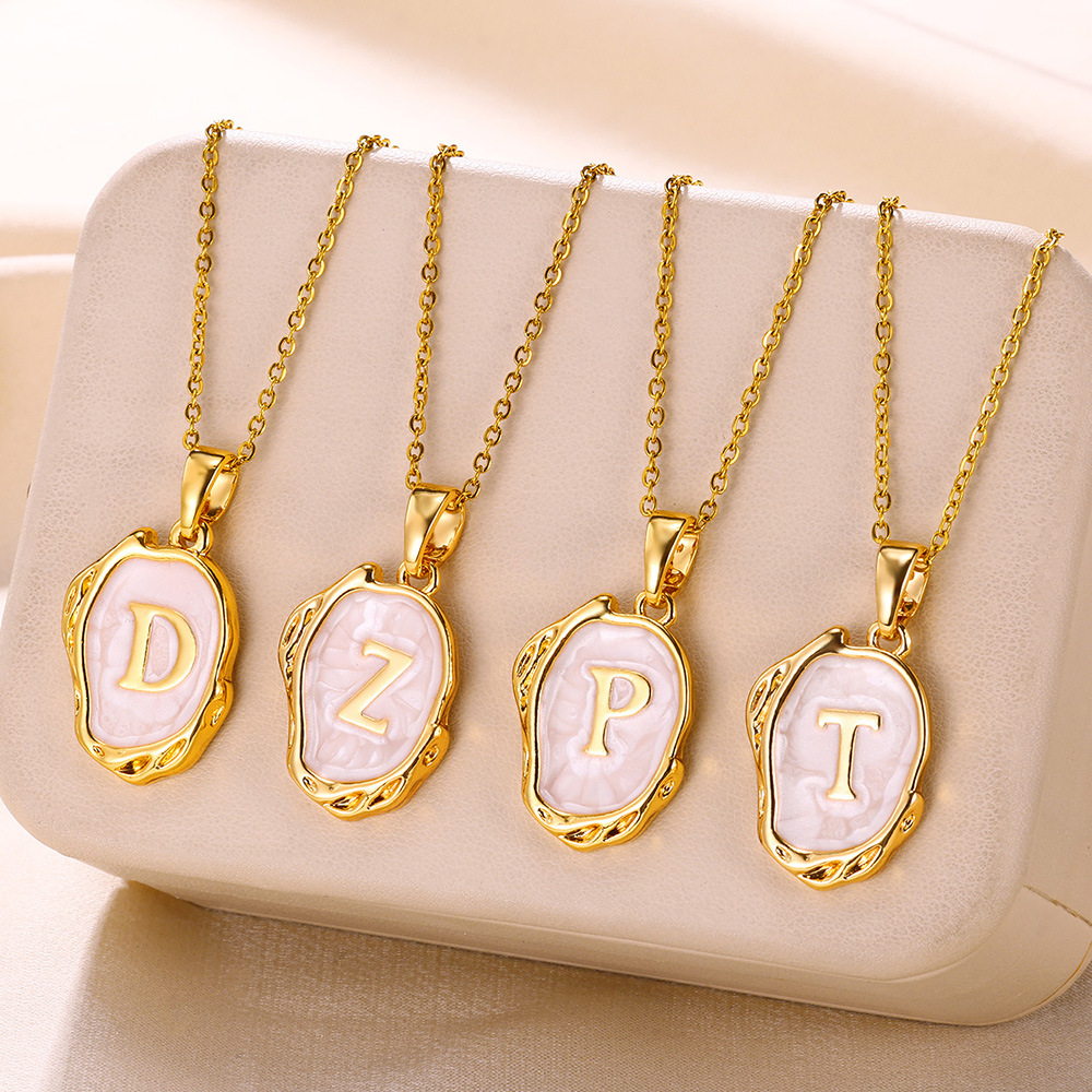 Daily Occasion Simple Style Letter Alloy Wholesale Pendant Necklace