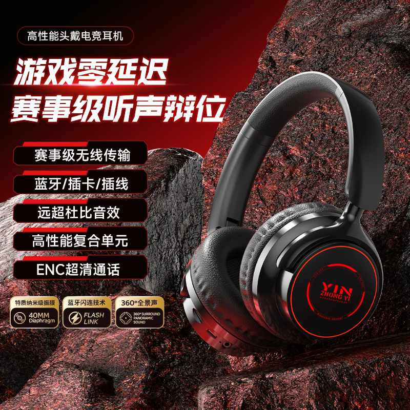 Exclusive Design Popular Luminous Wireless Bluetooth Headset With Card...