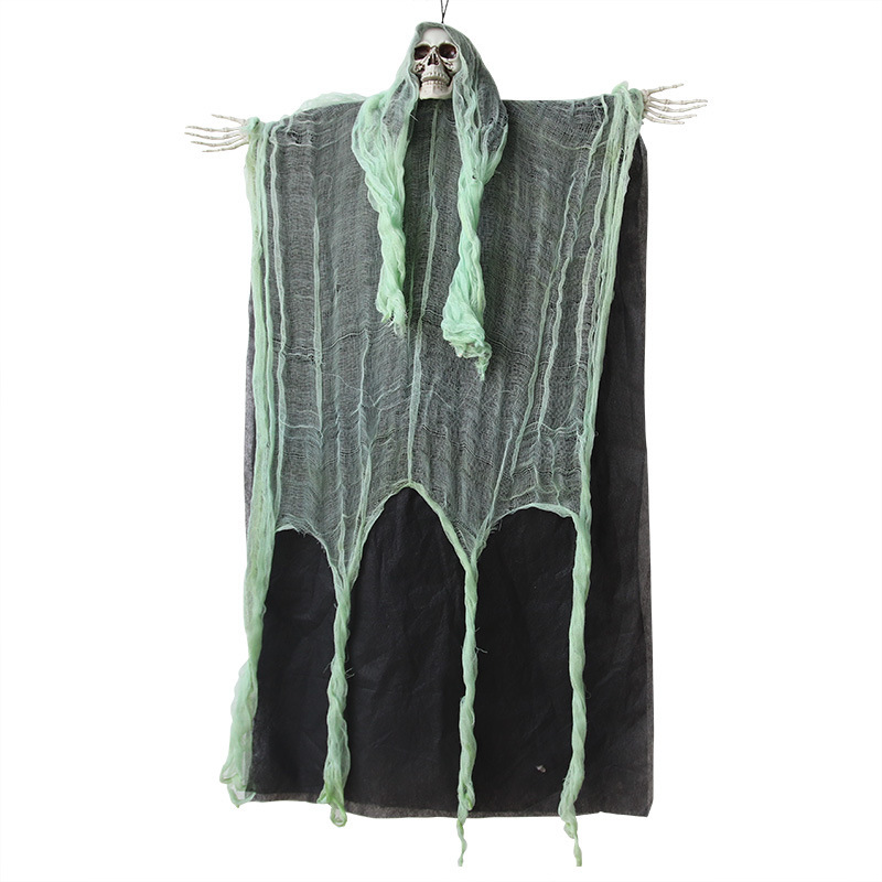 Halloween Horror Hanging Ghost Puerta Patio Puerta Colgar Decoración Esqueleto Ghost Festival Sala Secreta Grand Hanging Ghost Site Accessories Decoración image 6