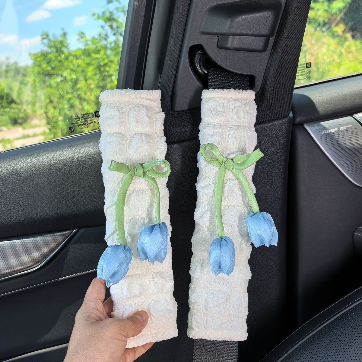 Car Interior Seatbelt Puff Shoulder Protector Cover