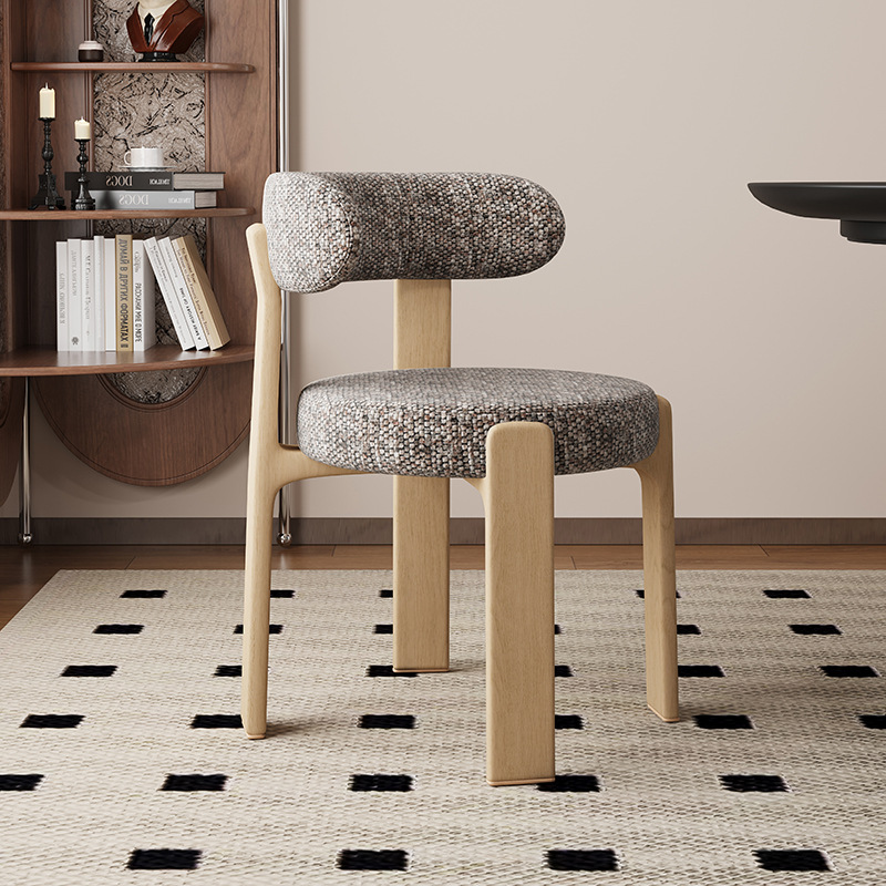 Sillas de comedor de madera sólida retrógrada francesa sillas de comedor de estilo medieval sillas de diseño de alta calidad sillas de respaldo nórdicas