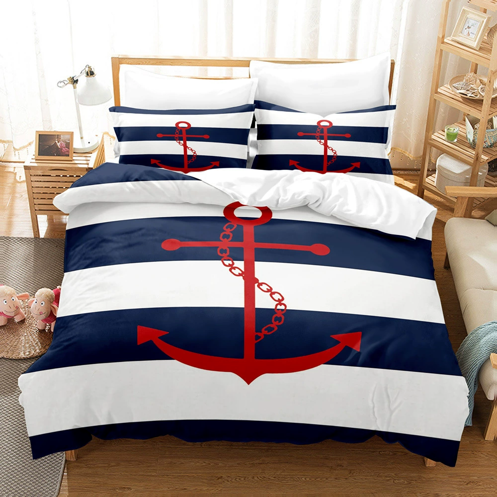 Marine set, duvet cover, pillowcase, Amazon, 3 piece set, 3D