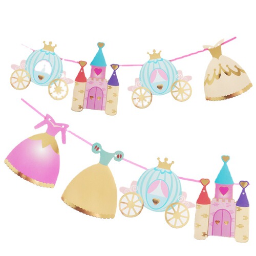 Nordic ins style princess castle latte art baby birthday party princess 100th birthday banquet decoration latte art