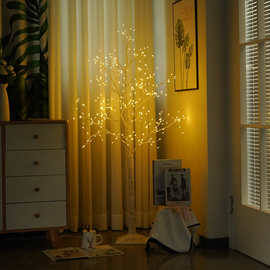 工厂定制树灯 led感恩节布置桦树装饰灯圣诞节派对造型发光树厂家