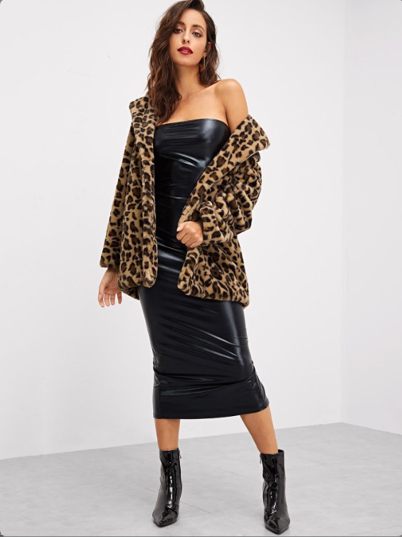 leopard brown loose coat nihaostyles wholesale clothes NSGXY87222